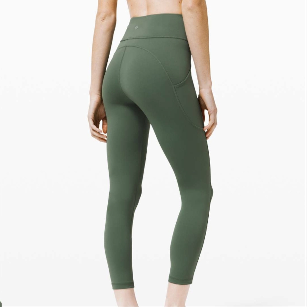 Lululemon Invigorate High-Rise Tight 25" Algae Green - Picture 1 of 10